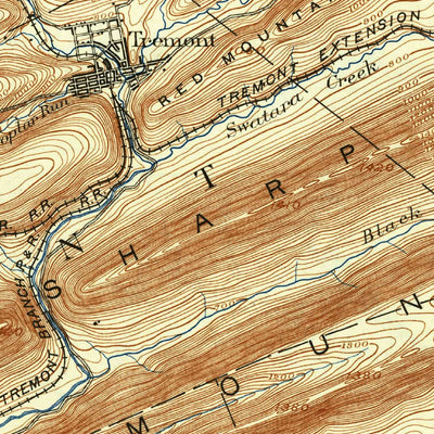 United States Geological Survey Pine Grove, PA (1892, 62500-Scale) digital map