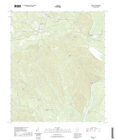 United States Geological Survey Pine Hill, AL (2020, 24000-Scale) digital map