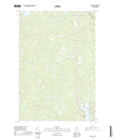 United States Geological Survey Pine Lake, WI (2022, 24000-Scale) digital map