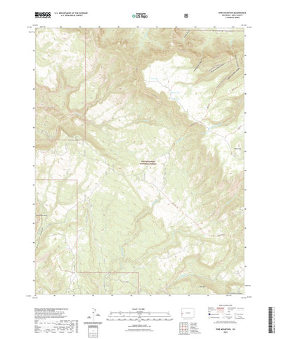 United States Geological Survey Pine Mountain, CO (2022, 24000-Scale) digital map