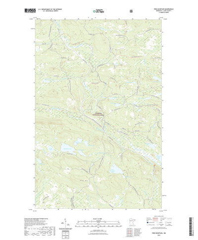 United States Geological Survey Pine Mountain, MN (2022, 24000-Scale) digital map