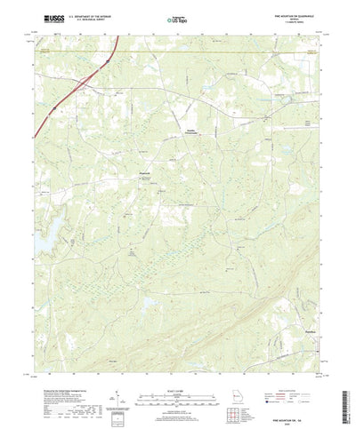 United States Geological Survey Pine Mountain SW, GA (2020, 24000-Scale) digital map