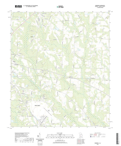 United States Geological Survey Pineboro, GA (2020, 24000-Scale) digital map