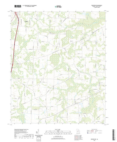 United States Geological Survey Pineview NW, GA (2020, 24000-Scale) digital map