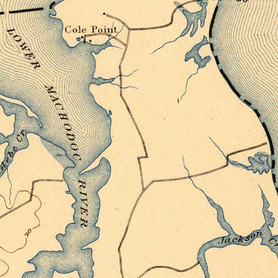 United States Geological Survey Piney Point, MD-VA (1895, 62500-Scale) digital map