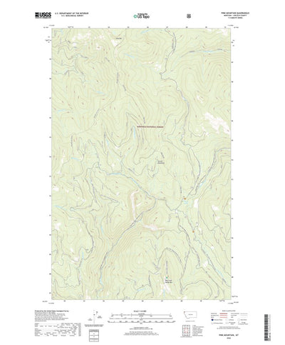 United States Geological Survey Pink Mountain, MT (2020, 24000-Scale) digital map