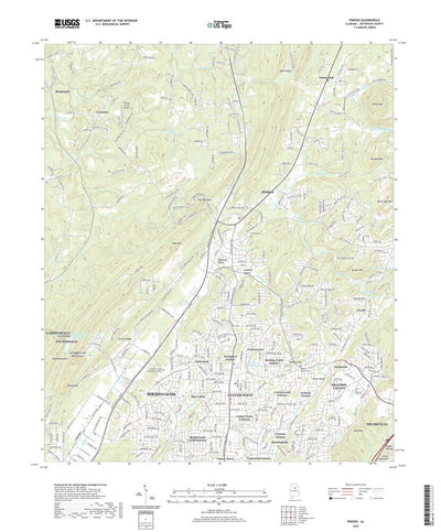 United States Geological Survey Pinson, AL (2020, 24000-Scale) digital map