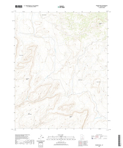 United States Geological Survey Pioneer Mesa, UT (2020, 24000-Scale) digital map