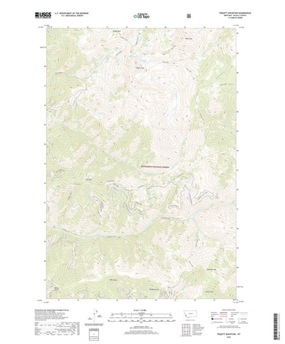 United States Geological Survey Piquett Mountain, MT (2020, 24000-Scale) digital map