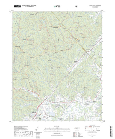 United States Geological Survey Pisgah Forest, NC (2022, 24000-Scale) digital map