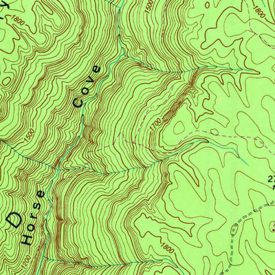 United States Geological Survey Pitcher Ridge, TN (1948, 24000-Scale) digital map