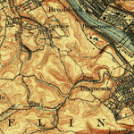 United States Geological Survey Pittsburgh, PA (1907, 62500-Scale) digital map