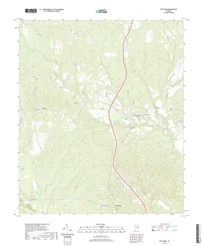 United States Geological Survey Pittsview, AL (2020, 24000-Scale) digital map
