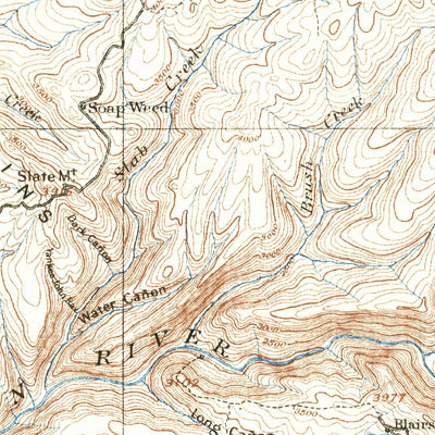 United States Geological Survey Placerville, CA (1891, 125000-Scale) digital map