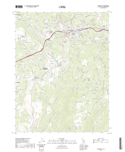 United States Geological Survey Placerville, CA (2022, 24000-Scale) digital map