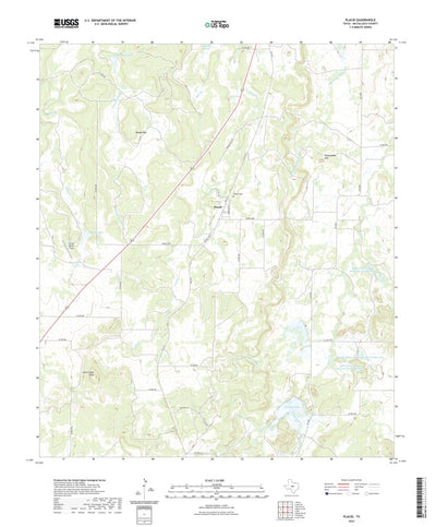 United States Geological Survey Placid, TX (2022, 24000-Scale) digital map