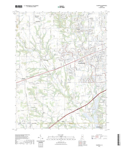 United States Geological Survey Plainfield, IN (2022, 24000-Scale) digital map