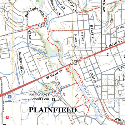 United States Geological Survey Plainfield, IN (2022, 24000-Scale) digital map