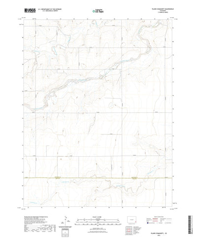 United States Geological Survey Plains Community, CO (2022, 24000-Scale) digital map