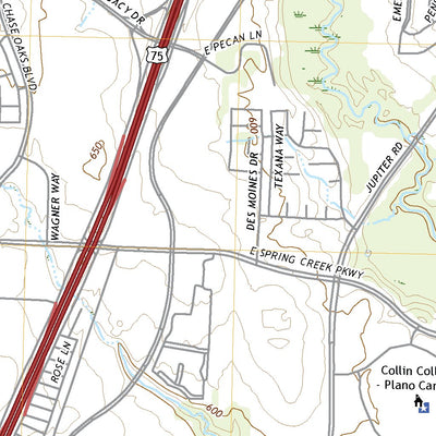 United States Geological Survey Plano, TX (2022, 24000-Scale) digital map