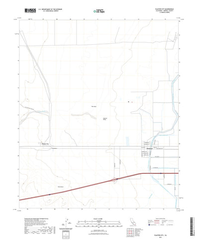 United States Geological Survey Plaster City, CA (2021, 24000-Scale) digital map