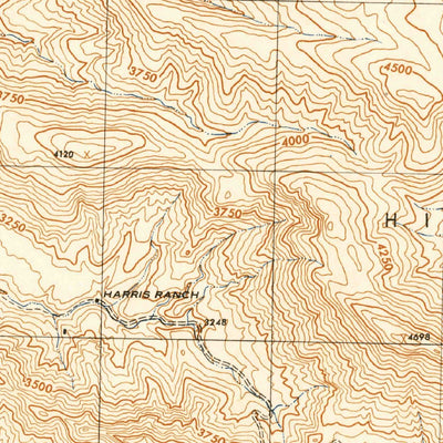 United States Geological Survey Pleito Hills, CA (1944, 31680-Scale) digital map