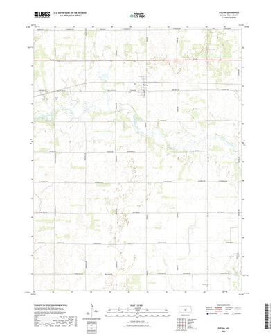 United States Geological Survey Plevna, KS (2022, 24000-Scale) digital map
