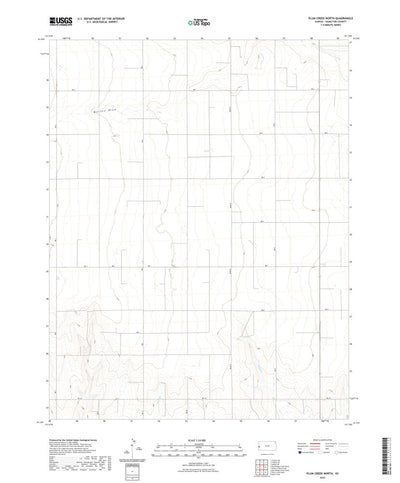 United States Geological Survey Plum Creek North, KS (2022, 24000-Scale) digital map