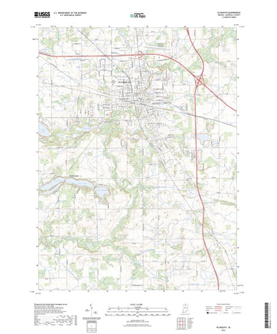 United States Geological Survey Plymouth, IN (2022, 24000-Scale) digital map
