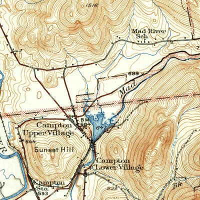 United States Geological Survey Plymouth, NH (1931, 62500-Scale) digital map