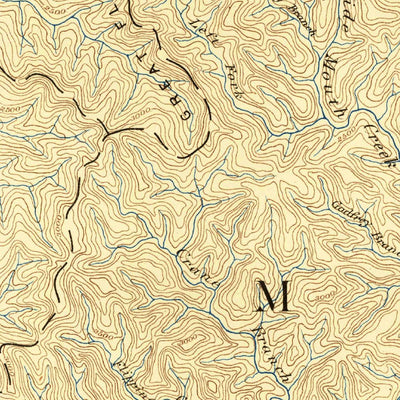 United States Geological Survey Pocahontas, VA-WV (1891, 125000-Scale) digital map
