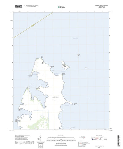 United States Geological Survey Point of Marsh, NC (2022, 24000-Scale) digital map