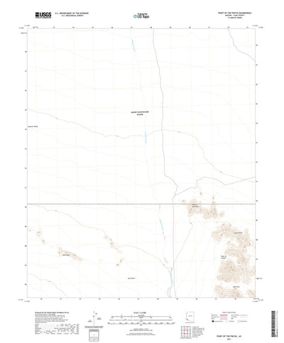 United States Geological Survey Point of the Pintas, AZ (2021, 24000-Scale) digital map