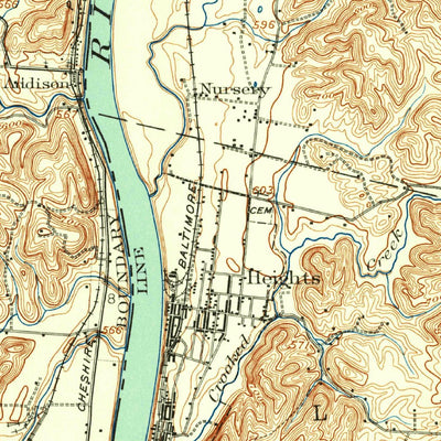 United States Geological Survey Point Pleasant, WV-OH (1926, 62500-Scale) digital map