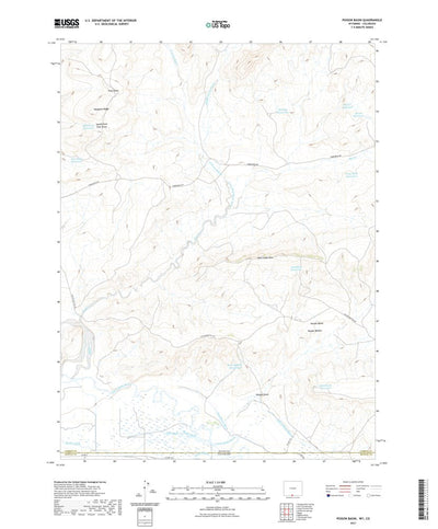 United States Geological Survey Poison Basin, WY (2021, 24000-Scale) digital map