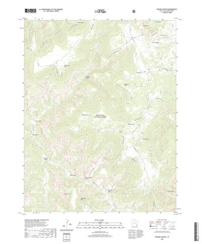 United States Geological Survey Poison Canyon, UT (2020, 24000-Scale) digital map