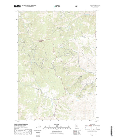 United States Geological Survey Poison Peak, ID (2020, 24000-Scale) digital map