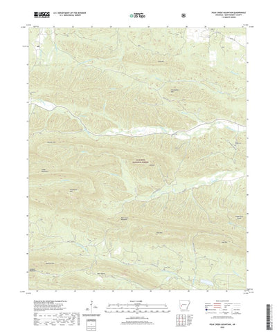 United States Geological Survey Polk Creek Mountain, AR (2020, 24000-Scale) digital map