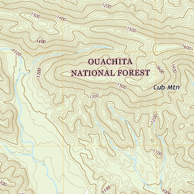 United States Geological Survey Polk Creek Mountain, AR (2020, 24000-Scale) digital map