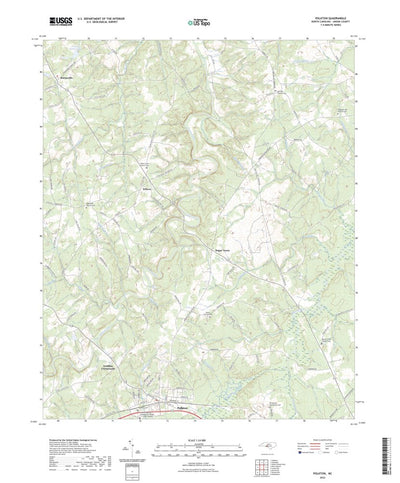 United States Geological Survey Polkton, NC (2022, 24000-Scale) digital map