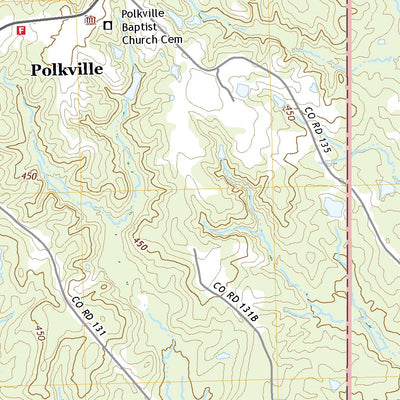 United States Geological Survey Polkville, MS (2021, 24000-Scale) digital map