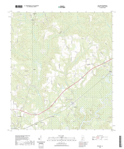 United States Geological Survey Pollard, AL (2020, 24000-Scale) digital map
