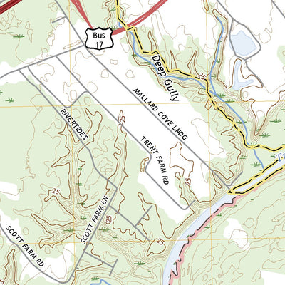 United States Geological Survey Pollocksville, NC (2022, 24000-Scale) digital map