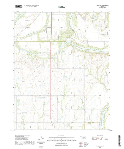 United States Geological Survey Ponca City SE, OK (2022, 24000-Scale) digital map