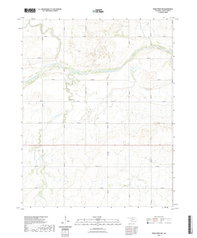 United States Geological Survey Pond Creek NW, OK (2022, 24000-Scale) digital map