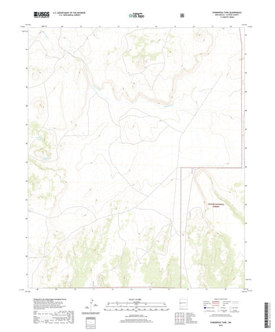United States Geological Survey Ponderosa Tank, NM (2020, 24000-Scale) digital map