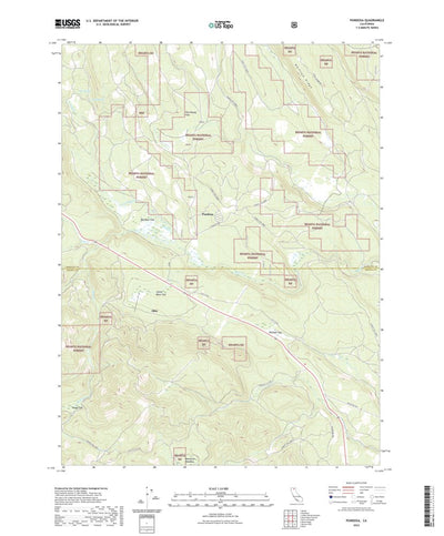 United States Geological Survey Pondosa, CA (2022, 24000-Scale) digital map