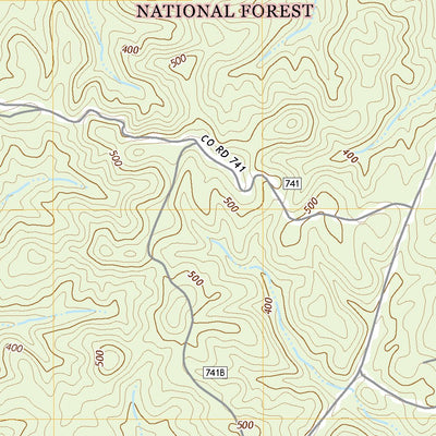 United States Geological Survey Pondville, AL (2021, 24000-Scale) digital map