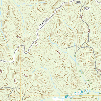 United States Geological Survey Pondville, AL (2021, 24000-Scale) digital map
