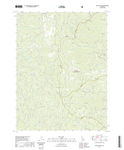 United States Geological Survey Pony Buck Peak, CA (2021, 24000-Scale) digital map